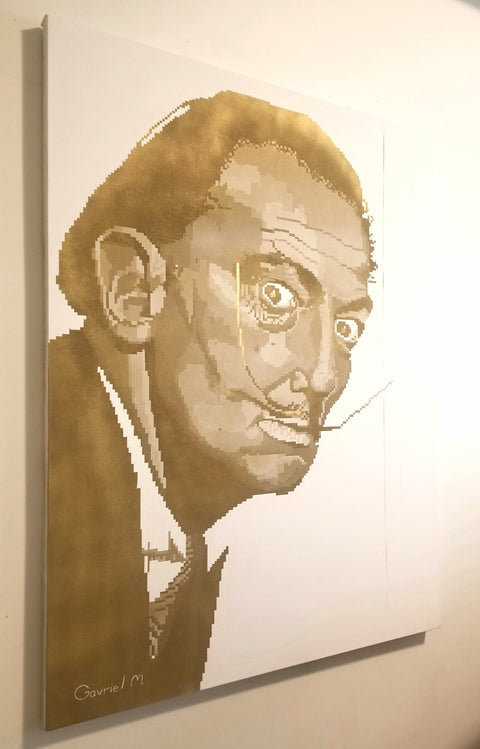 "Golden Narcissism", Salvador Dali's Portrait (Original Only)